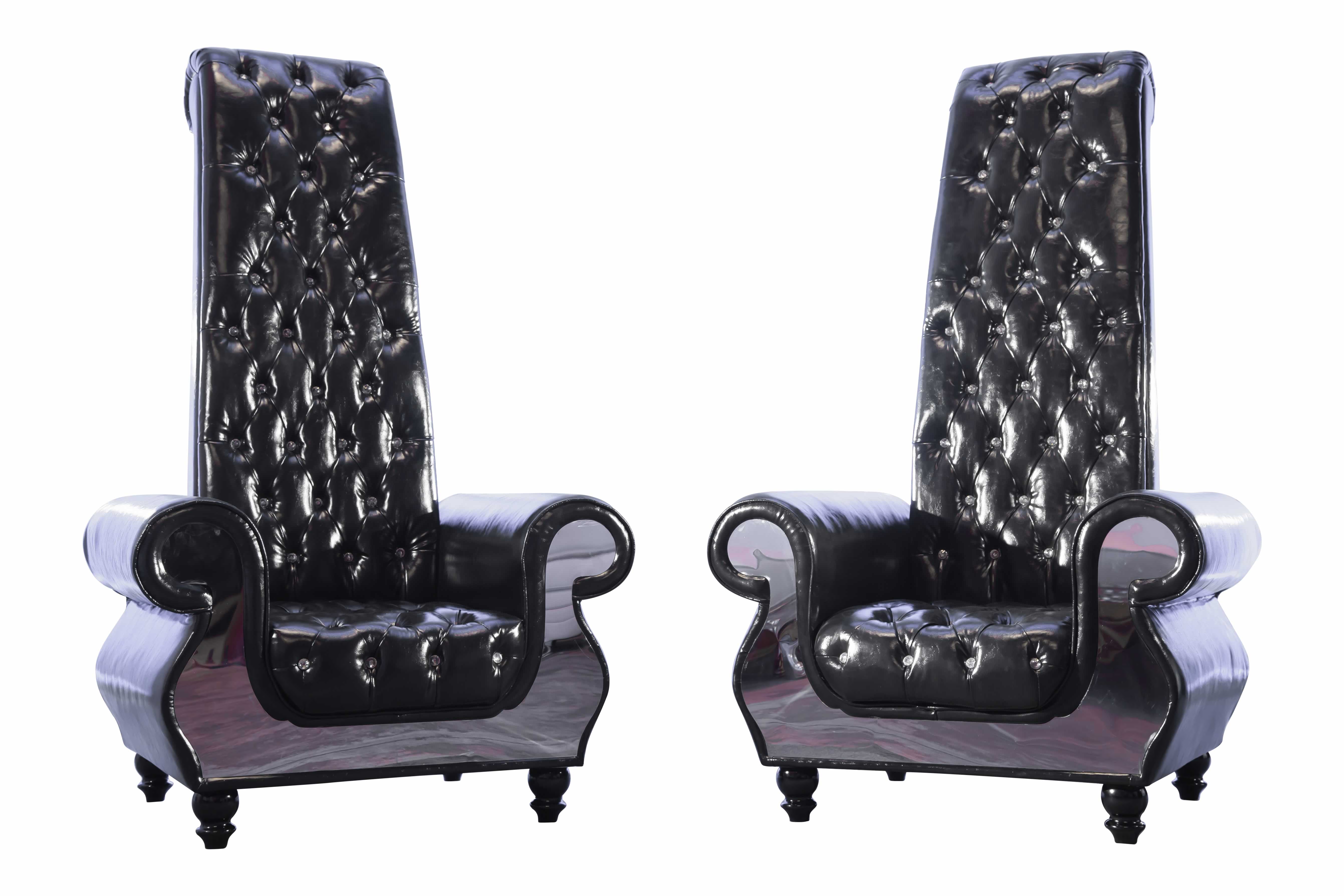 Studio 93 Throne Chair Set in Black POHP Events